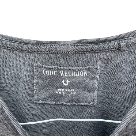 True Religion American Eagle Tie Front Crew Tee - Picture 4 of 6